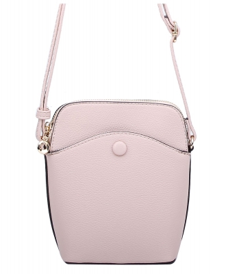 Fashion Pocket Crossbody Bag Cell Phone Purse CA116 NUDE